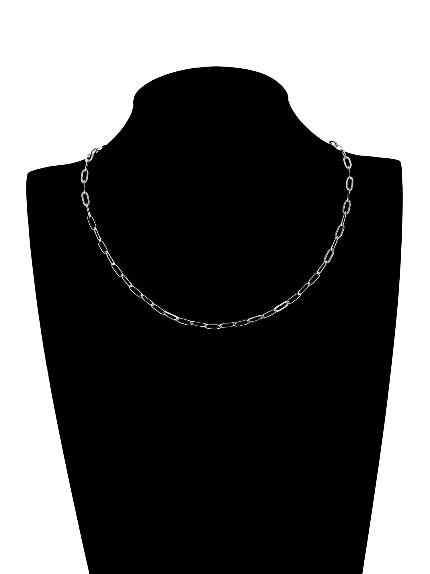 Brilliance Fine Jewelry Paperclip Chain for Charms in 14KT Gold Plated Sterling Silver