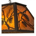 thumbnail image 2 of Meyda Tiffany 173949 Whispering Pines 6 Light 33" Wide Linear Pendant - MultiColor, 2 of 7
