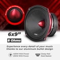 thumbnail image 2 of Altavoz DS18 PRO-X698 BM 6x9 Gama media 200 W RMS 8 ohmios, 2 of 9