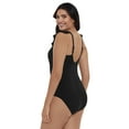 thumbnail image 2 of Time and Tru Women's and Women's Plus Long Torso Ruffle One Piece Swimsuit, Sizes S-3X, 2 of 5