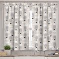 thumbnail image 2 of Ambesonne Cartoon Valance & Curtain, Hot Air Balloons Art, 55"x24", Pale Grey Champagne, 2 of 7