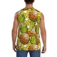 thumbnail image 4 of Salouo Tropical Summer Fruit Pattern Men's Sleeveless T Shirts,Men's Regular-Fit Tank Top Sports Shirt for Men Sleeveless Tank Shirt -XX-Large, 4 of 6