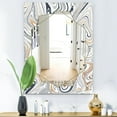 thumbnail image 3 of Designart 'Marbled Diamond 14' Miroir Moderne - Grand Miroir Mural Contemporain - 28x40, 3 of 4