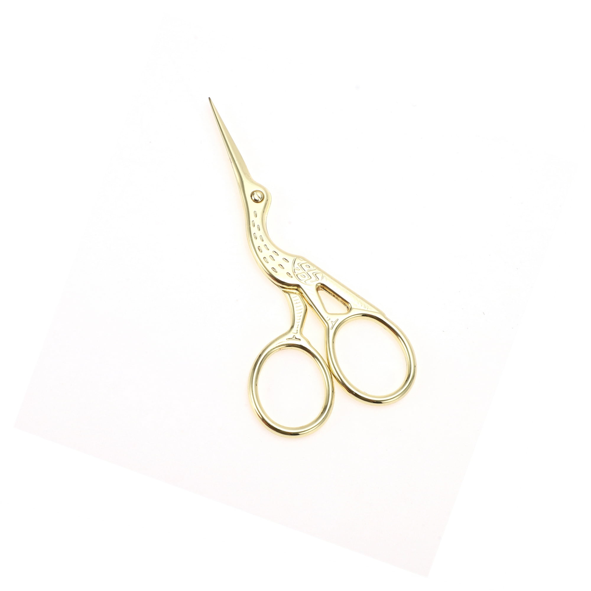 Unique Bargains 1 Pc Little Crane Scissors Grooming Parlor Gold Tone