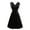 Black, variant on TSADFHJI Long Skirts for Women Winter Plus Retro Dress Part Small Dress Velvet Sleeveless Bow Drawstring Waist Wrap Dress S Black