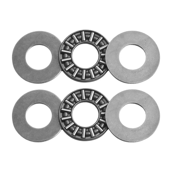 2Pcs Axk1226 Thrust Needle Roller Bearing With Four As1266 Washers 12 X 26 X 2Mm