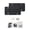 Black, variant on Weatherproof Silicone License Plate Frame Set With Anti-Theft Screws For Vehicles 2Pcs