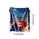 thumbnail image 3 of Manta de Estampado Festivo, Toque de Franela Suave, Cubrecama Ligero de Felpa con Diseño Navideño, 75 x 100 cm para Sofá, Dormitorio, Decoración de Vacaciones, 3 of 7