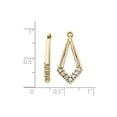 thumbnail image 2 of 14k AA Diamond Earring Jacket in 14k Yellow Gold, 2 of 2
