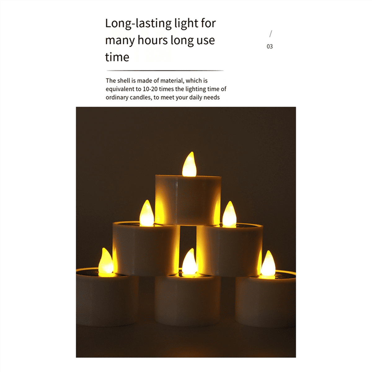Solar LED Candles Light Outdoor Waterproof Flameless Solar Lights Rechargeable Candles for Wedding Garden Deco A