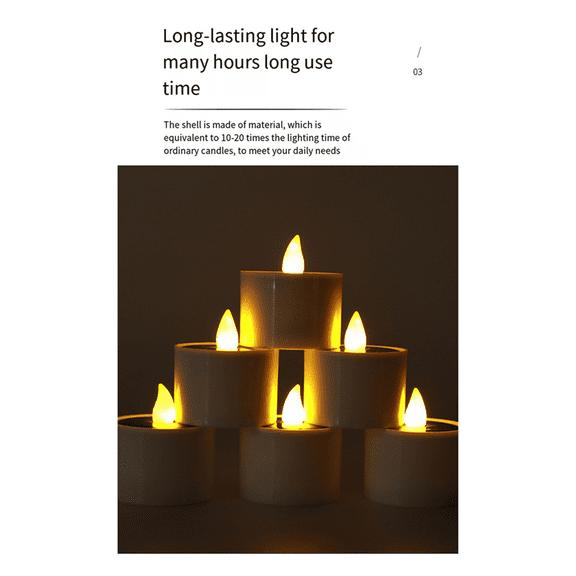 Solar LED Candles Light Outdoor Waterproof Flameless Solar Lights Rechargeable Candles for Wedding Garden Deco A