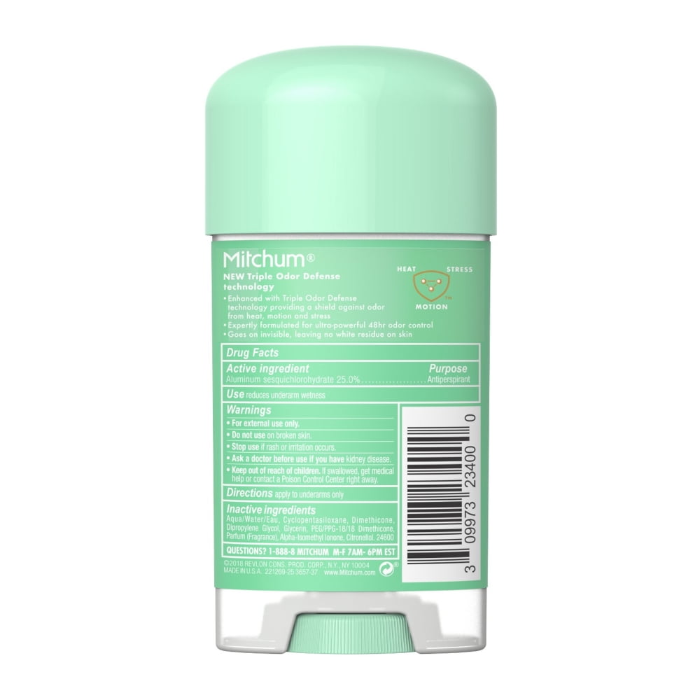5 Pack - Mitchum Anti-Perspirant & Deodorant for Women Power Gel, Shower Fresh - 2.25 oz