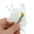 thumbnail image 4 of Unique Bargains 2 Pcs Hair Clip Grace Artificial Flower Duckbill Clip White, 4 of 5