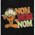 thumbnail image 2 of Funny Retro Garfield Cartoon Nom Nom Romper Boys or Girls Infant Baby Brisco Brands NB, 2 of 6