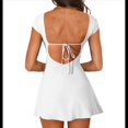 thumbnail image 3 of Minivestido de Verano 2025 con Escote Cuadrado, Espalda Descubierta, Corte A, para Mujer, Color , Talla M, 3 of 7