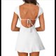thumbnail image 3 of Minivestido de Verano 2025 con Escote Cuadrado, Espalda Descubierta, Corte A, para Mujer, Color , Talla M, 3 of 7