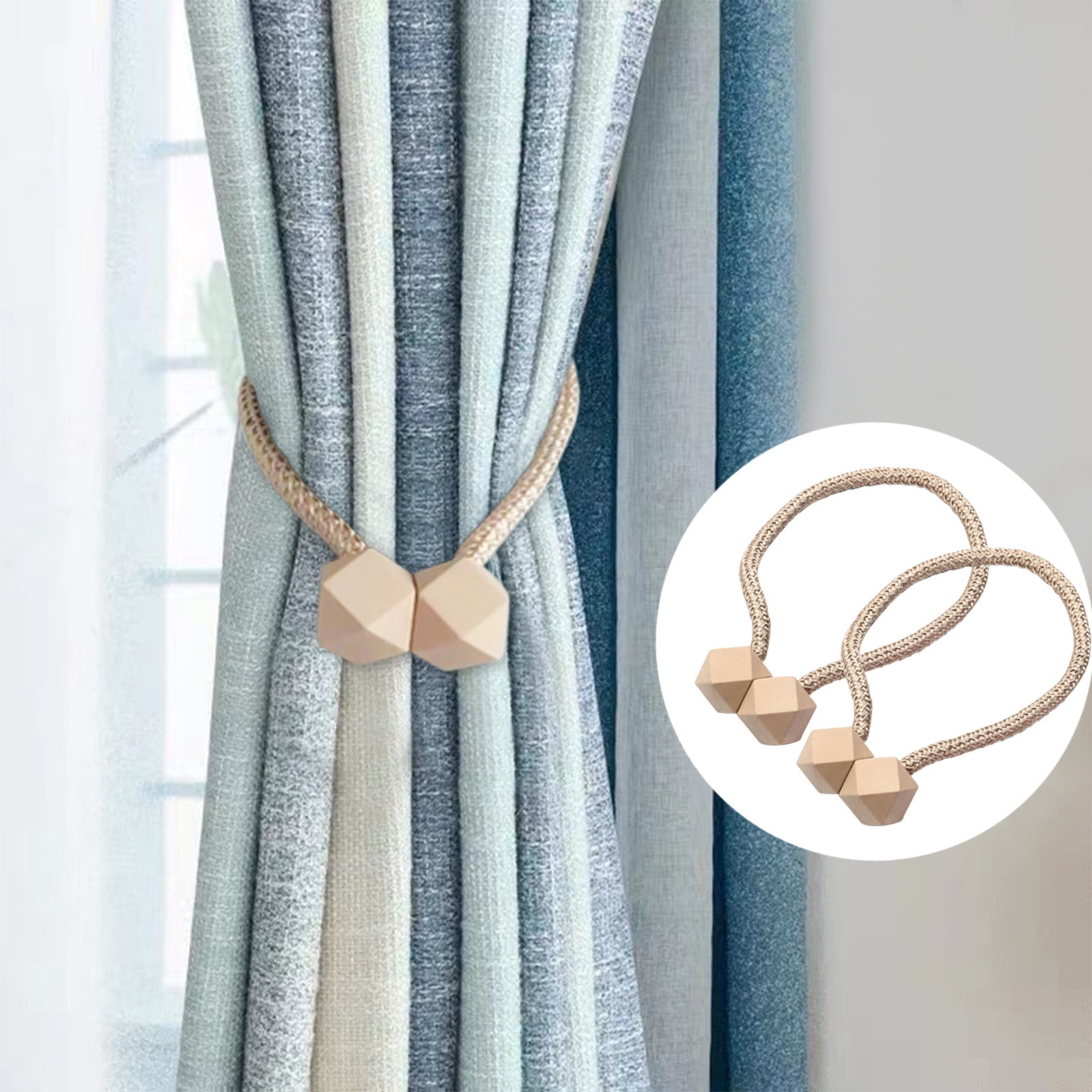 Details about   2X Handmade Curtain Cotton Rope Tie Backs Ball Tiebacks Curtains Home Decor DIY 