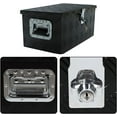 thumbnail image 6 of SEBLAFF Black Aluminum 5 Bar Tread Tool Box Truck Car Outdoor Trailer Pickup Underbody, 6 of 7