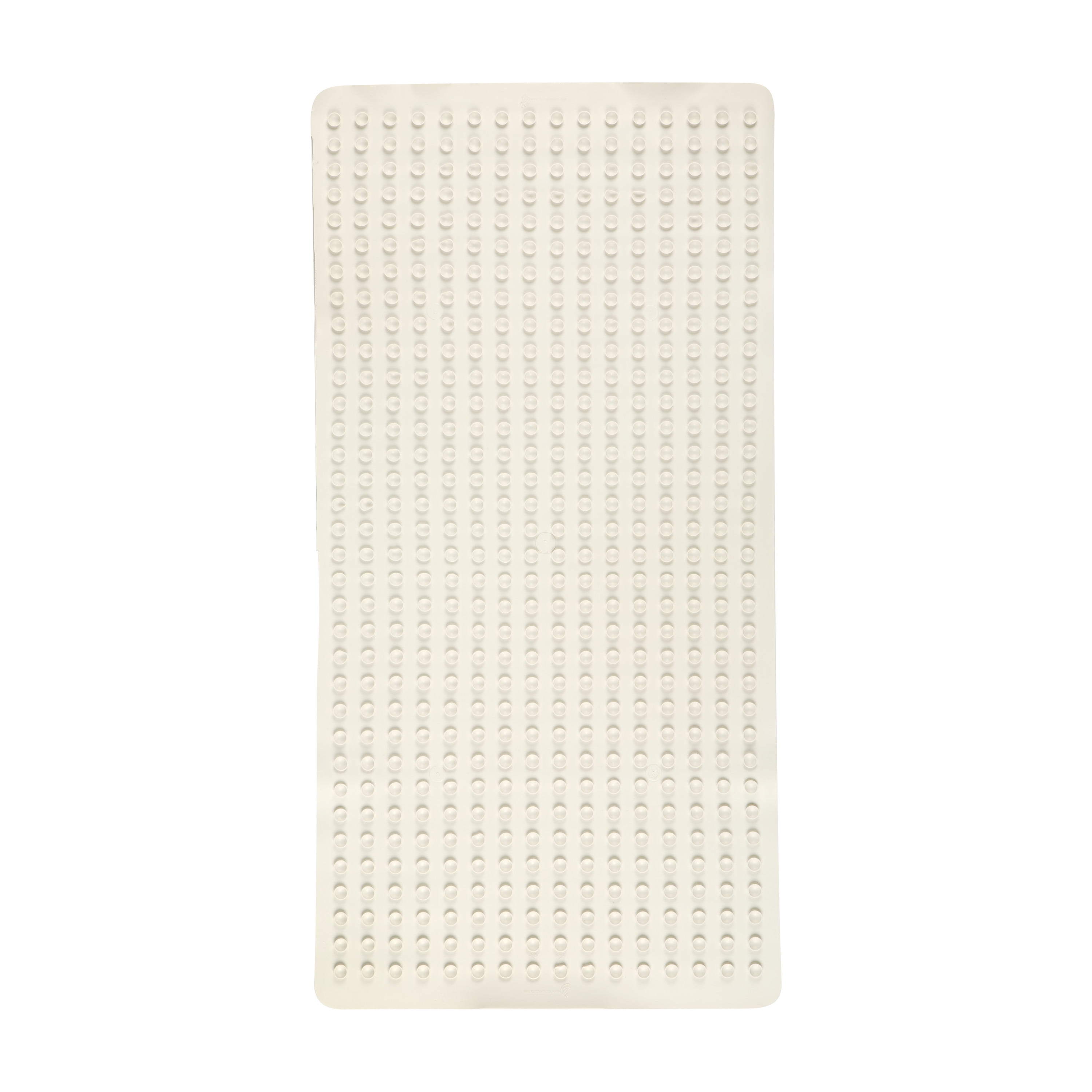 SlipX Solutions 18 in. x 36 in. Extra Long Rubber Bath Safety Mat in White  06600-1 - The Home Depot