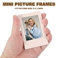 thumbnail image 3 of 8pcs Mini Picture Frames, 2.4 x 3.6 Inch Rectangular Film Photo Frame, Small Instant Film Photo Frame Holder for Tabletop Picture Display, Pink, 3 of 7