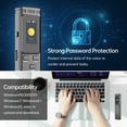 thumbnail image 2 of Graflsoa K66 Digital Voice Recorder with 8GB Built-in Card, 30-Hour Storage, 0.96" TFT Color Screen, 1536kbps Max Bitrate, Voice Control, Playback, and Rechargeable Battery, 2 of 6