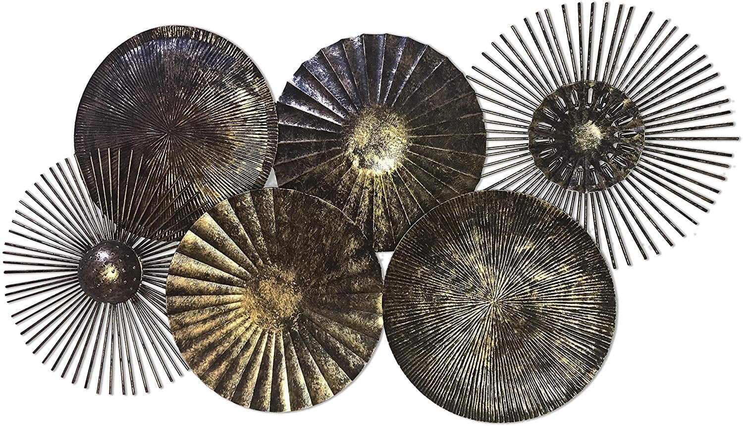 DecorShore Contemporary Metal Wall Art Circles Wall Decorations