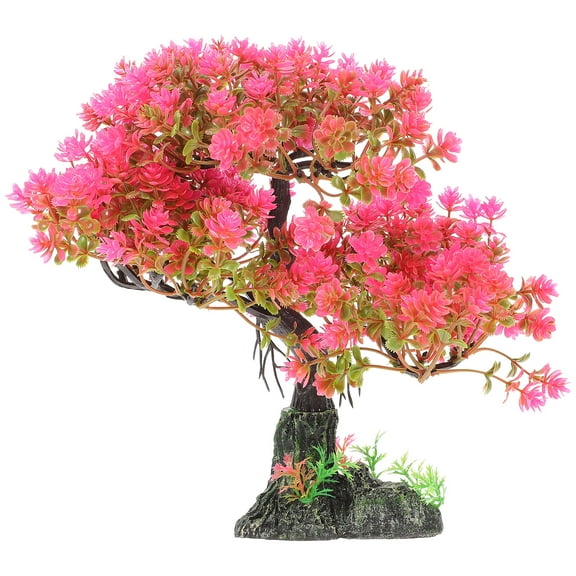 Resin Aquarium Decor Delicate Plant Fake Tree 1 Set Aquarium Supply