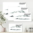 thumbnail image 4 of Designart ' Minimalistic Dark Blue Mountains Landscape ' Modern Canvas Wall Art Print, 4 of 4