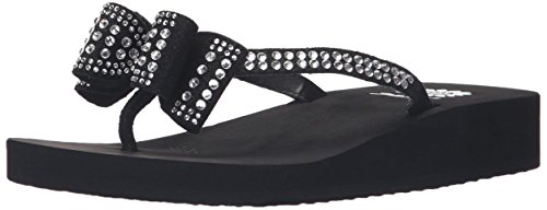 walmart womens black flip flops