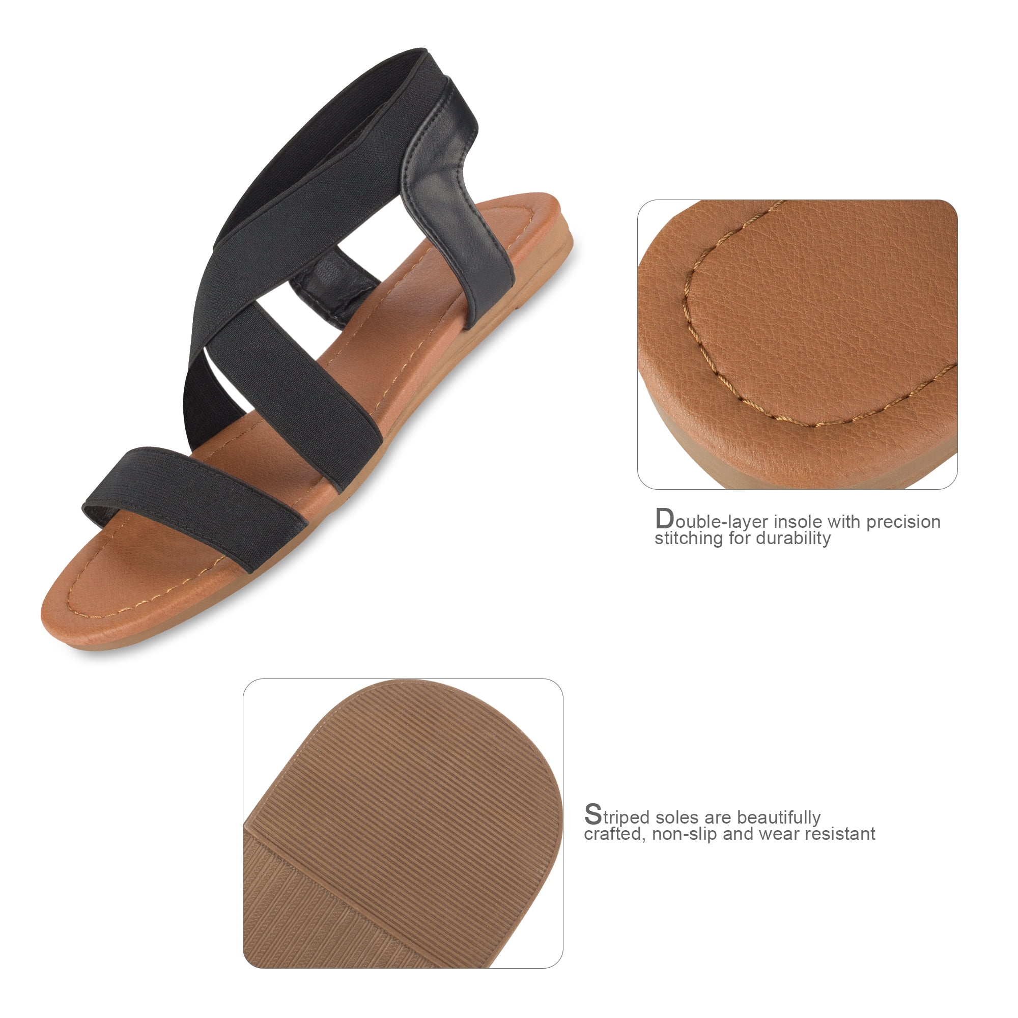 slipper sandals with strap