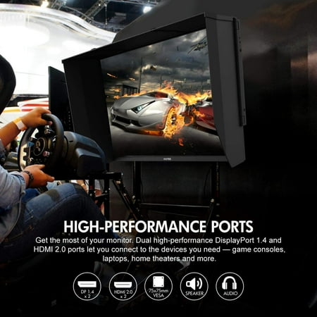 VIOTEK GFI27XQA 27” IPS 4K 120Hz (144hz Overclocked) G-Sync Ready, FreeSync Gaming Monitor - 3 Year Warranty (HDMI, DP) - Black