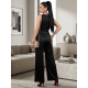 thumbnail image 3 of Conjunto 2 Piezas Elegante, Top Ajustado con Botones y Pantalón Palazzo con Rayas, Look Chic y Estilizado para Mujer, 3 of 5