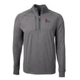thumbnail image 2 of Men's Cutter & Buck  Heather Black Central Missouri Mules Big & Tall Adapt Eco Knit Quarter-Zip Pullover Top, 2 of 3