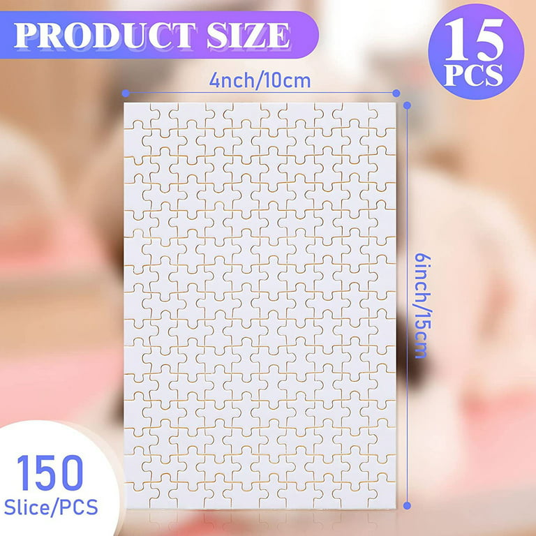 Sublimation Blanks Puzzles White Jigsaw Puzzle Blank Puzzles DIY Blank  Puzzle For Sublimation Transfer Thermal Transfer Heat Press Printing Crafts