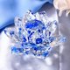 thumbnail image 2 of 2 Piezas Elegante Artesanía de Pisapapeles Símbolo de 008 Azul + colorido Sunnimix Ornamento de la flor de loto de cristal, 2 of 3
