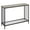 grey | 105*30*81cm, variant on Slim Narrow Console Table with Glass Shelf & Metal Frame Modern Sofa Table for Entryway, Hallway, or Behind Couch – Gold or Rustic Brown Finish