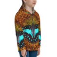 thumbnail image 5 of Naloa Butterfly Alighted On Sunflowers Teenage Zipper Hoodie, Long Sleeve Zip Up Hoodies Casual Jackets Tops for 7-12 Years-Medium, 5 of 6