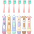 thumbnail image 1 of wonima02 6 Pieces Replacement Toothbrush Heads for NW010/NW-006/NW-007 Sonic Electric Toothbrush - Pink Head, 1 of 1