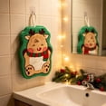 thumbnail image 4 of OAVQHLG3B Christmas Hand Towels with Hanging Loop Soft Santa Dishtowels Xmas Hanging Washcloths Christmas Holiday Bathroom Kitchen Dish Towels Set for Drying Cleaning Cooking, 4 of 8