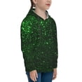 thumbnail image 3 of Gaeub Green Sparkling Boys Hoodie for Kids Sweatshirt Fleece Youth Pullover Hoodie-Medium, 3 of 6