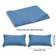 thumbnail image 3 of Juego de sábanas planas con 2 fundas de almohada, sábanas de poliéster suave tamaño Queen de 98x90 pulgadas, color liso, resistentes a la decoloración, lavables, ropa de cama para el hogar y el, 3 of 6