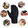 thumbnail image 5 of Guantes de trabajo resistentes a cortes a prueba de cuchillos, guantes de trabajo de seguridad de cota de malla negros, guantes protectores de corte de Kevlar, protección de nivel 5 de alto rendimie, 5 of 5