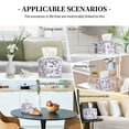 thumbnail image 7 of Gukieu Lavender Flowers Print Leather Tissue Box, PVC Waterproof Velcro Opening and Closing Square Tissue Box Holder, Suitable for Home and Office Decoration, 7 of 7