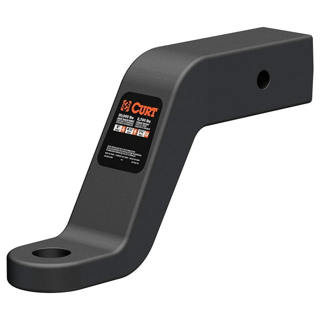 Curt 45459 20,000 Lb Heavy Duty 4.5" Rise Forged Steel Trailer Hitch Ball Mount