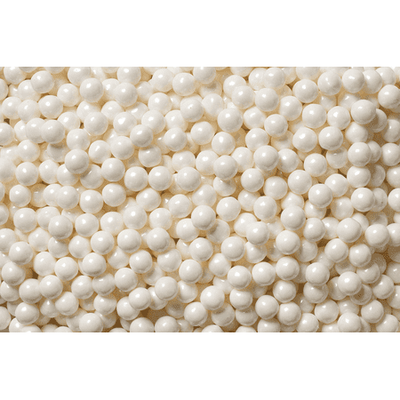 National Cake Supply Shimmer White Edible Candy Pearls - 4