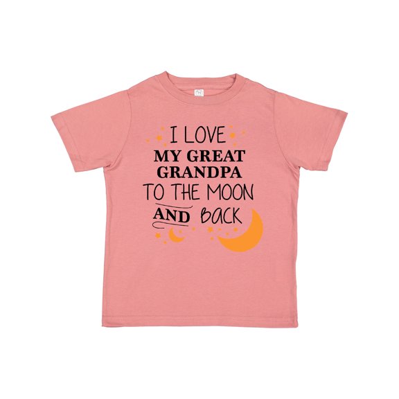 Inktastic I Love My Great Grandpa to the Moon and Back Boys or Girls Toddler T-Shirt