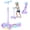 Purple, variant on BELEEV Scooter for Kids Ages 3-12, 3 Wheel Folding Scooter for Toddlers Girls Boys, LED Light-Up Wheels, 4 Adjustable Height,Purple