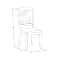 thumbnail image 4 of Set de comedor East West Furniture con mesa redonda de 36 pulgadas y 4 sillas de lino, 4 of 6
