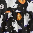 thumbnail image 6 of CONZONE Halloween Costume Dresses for Toddler Girls Long Sleeve Hallowmas Ghost Graphic Dress Funny Party Stage Dress Up Clothes, 6 of 7