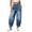*Blue, variant on ClodeEU Women High Waist Baggy Barrel Cropped Jeans,Casual Loose Tapered Ankle Denim Jogger Pants with Pockets Blue,Women's Plus L